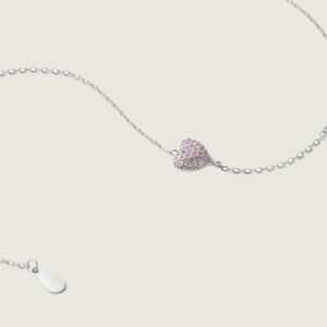 Women’s Bracelet, Silver Bracelet, Gift Idea, Heart Bracelet, Jewelry, Crystal